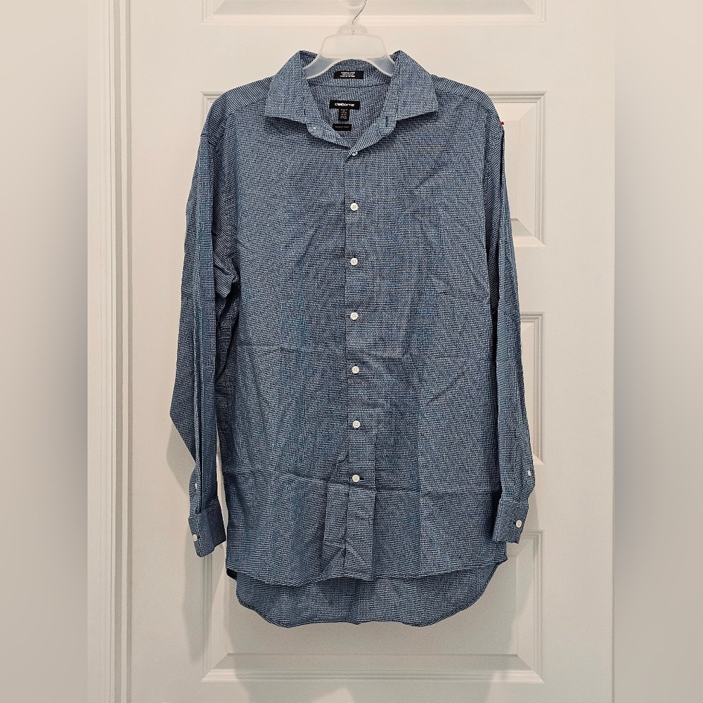 Claiborne Long Sleeve Button-Up Shirt, EUC, Size 17 1/2 | 36/37 (XL Tall)